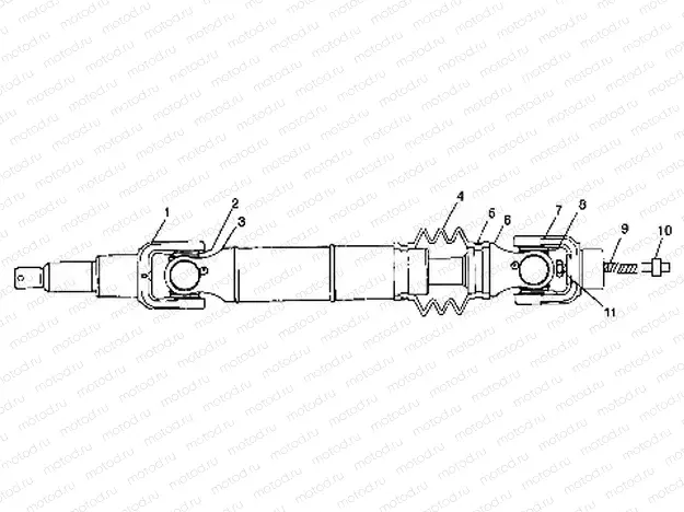 REAR DRIVE SHAFT - A99CH33CB (4945964596b005) | REAR DRIVE SHAFT - A99CH33CB (4945964596b005)
