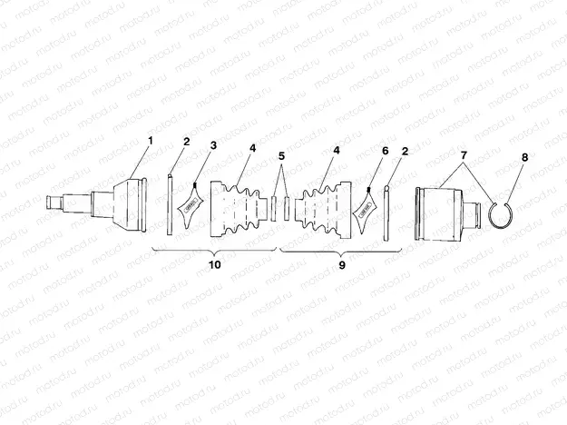 REAR DRIVE SHAFT - A99CH50EB (4949114911b005) | REAR DRIVE SHAFT - A99CH50EB (4949114911b005)