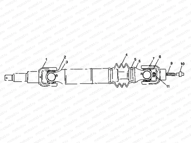 REAR DRIVE SHAFT - S98CH50E(B) (4950135013b005) | REAR DRIVE SHAFT - S98CH50E(B) (4950135013b005)