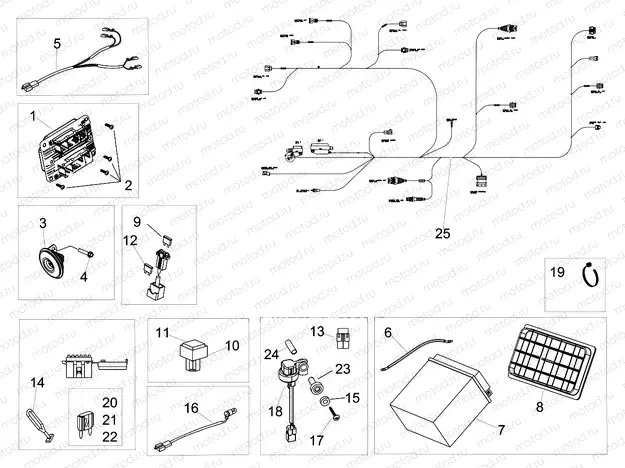 Rear electrical system