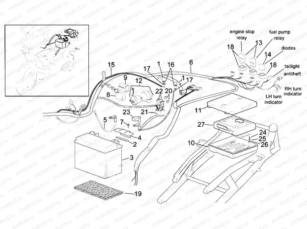 Rear electrical system