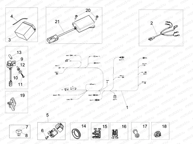 Rear electrical system