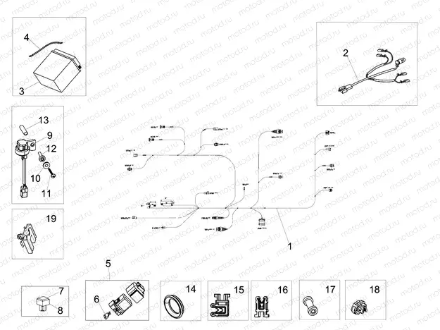 Rear electrical system