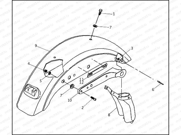 REAR FENDER - 1994