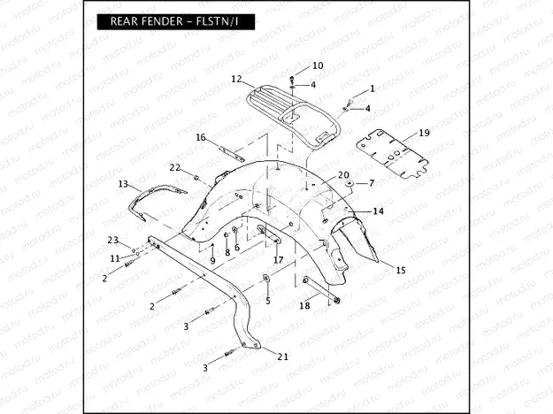 REAR FENDER - FLSTN/I