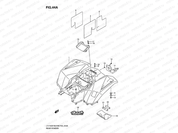 REAR FENDER (LT-F400FL0)