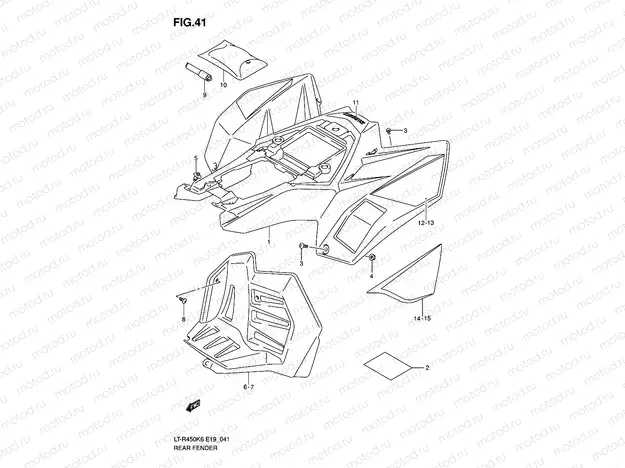 REAR FENDER (MODEL K6/K7)