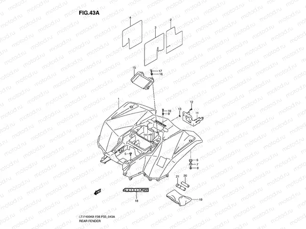 REAR FENDER (MODEL L0)