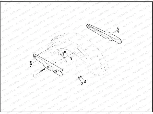 REAR FENDER SUPPORTS