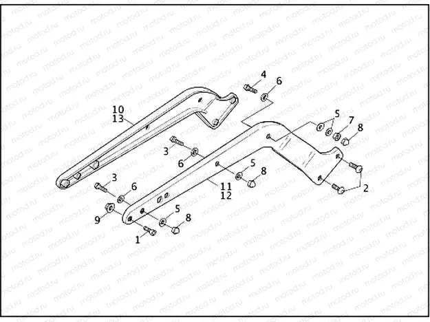 REAR FENDER SUPPORTS