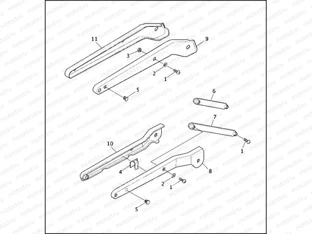 REAR FENDER SUPPORTS