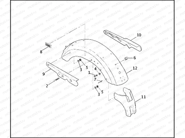 REAR FENDER & SUPPORTS