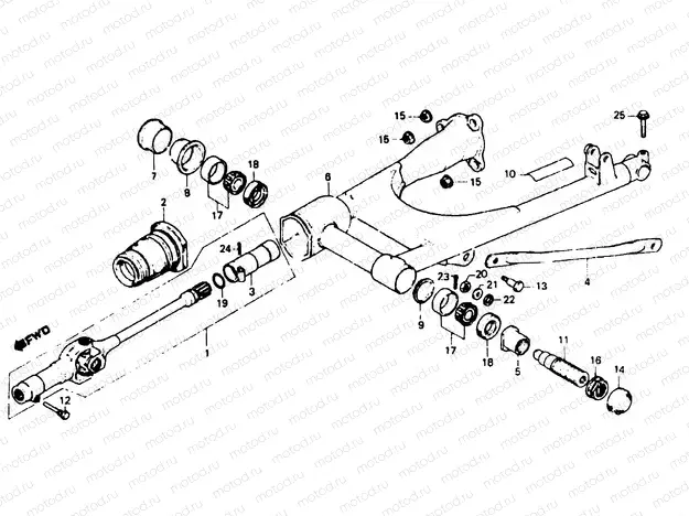 Rear fork