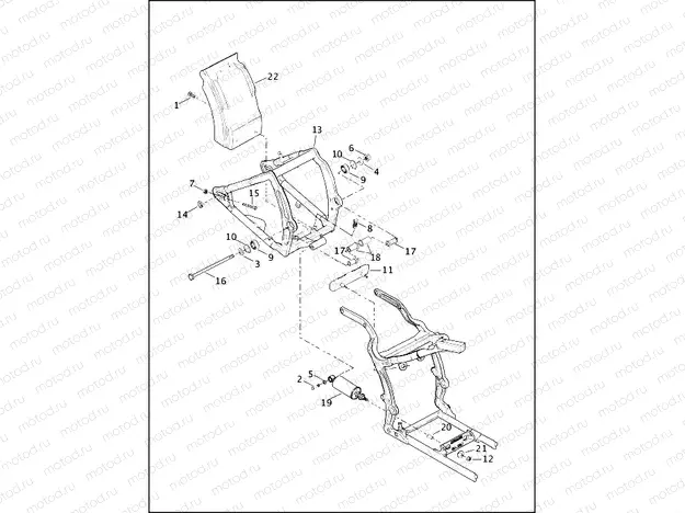 REAR FORK & SHOCK ABSORBERS