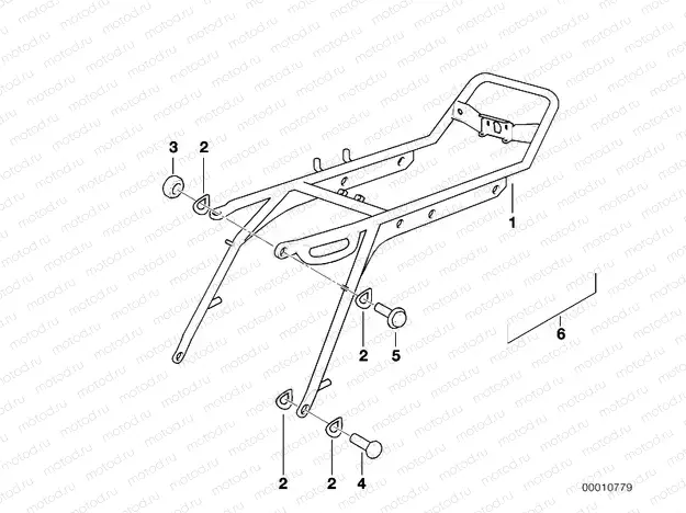 Rear frame