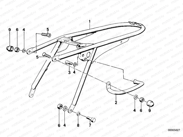 Rear frame