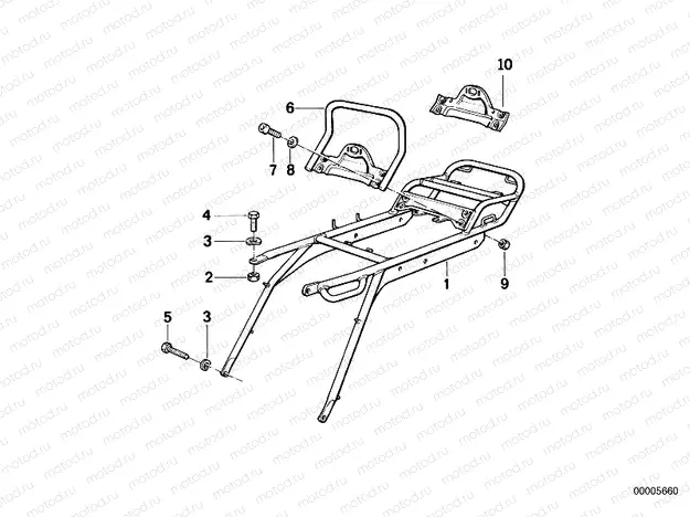 Rear frame