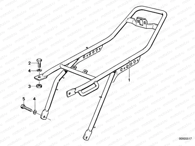 Rear frame
