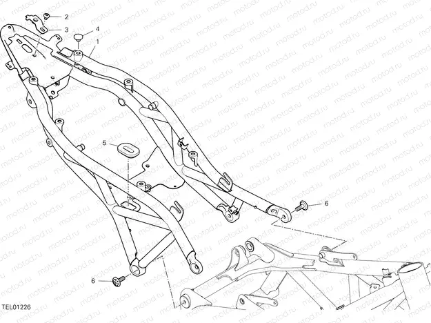 REAR FRAME COMP. [MOD:HYM RVE]