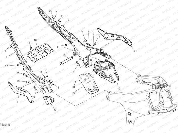 REAR FRAME COMP. [MOD:PANV4 S;XST:BLG,EUR,GSO,JAP,ROK]
