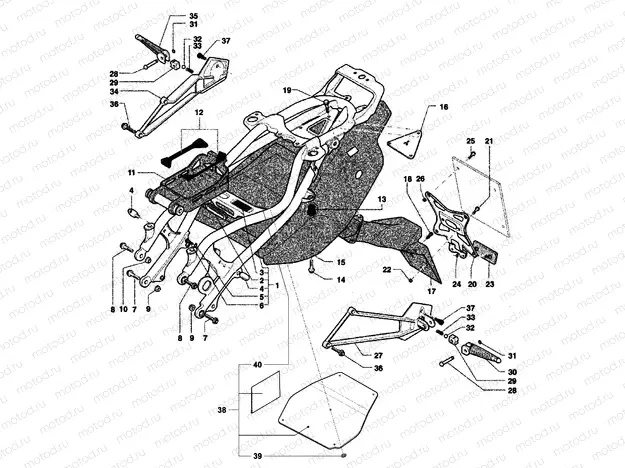 Rear Frame (double seat)