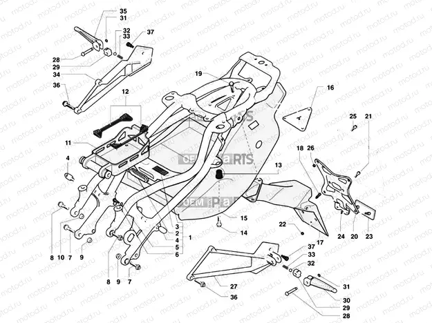 Rear Frame (double seat)
