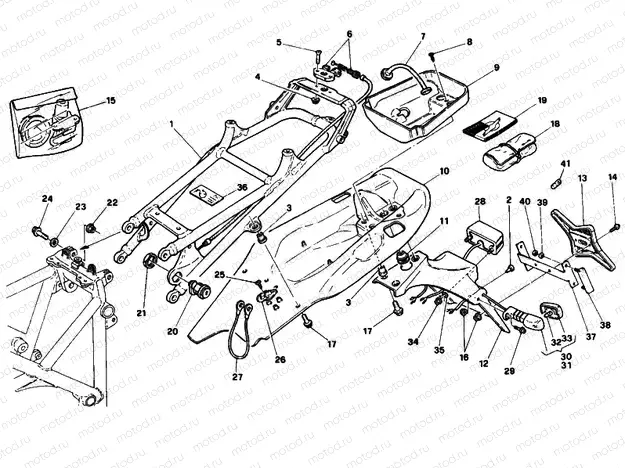 REAR FRAME FM >003096 » FRAME
