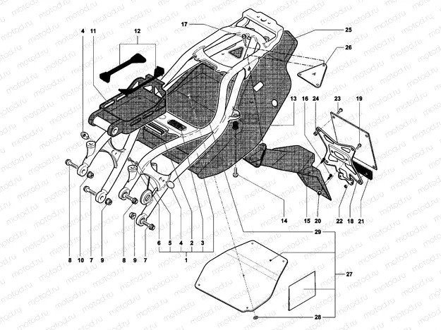 Rear Frame (single seat)