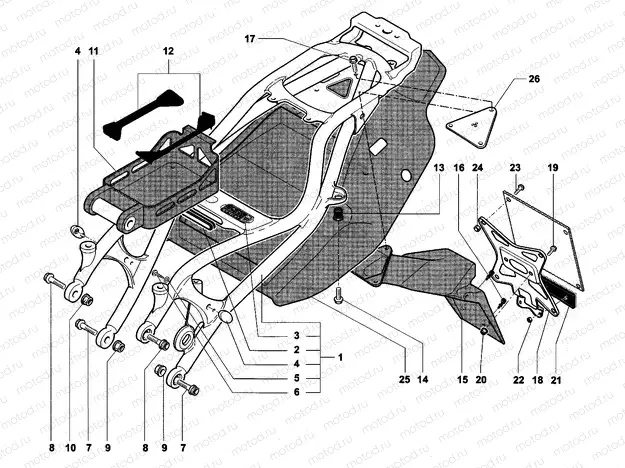 Rear Frame (single seat)