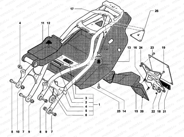 Rear Frame (single seat)