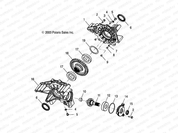 REAR GEARCASE - A04CH59AK/AL/AN/AQ/AW (4987468746D01) | REAR GEARCASE - A04CH59AK/AL/AN/AQ/AW (4987468746D01)
