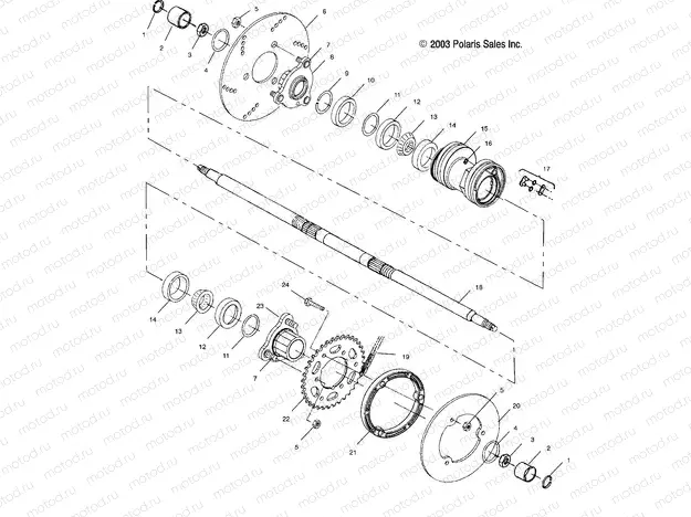 REAR HOUSING - A04BA25CA/CB (4986208620B09) | REAR HOUSING - A04BA25CA/CB (4986208620B09)