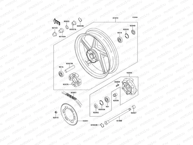 Rear Hub(ZR550B-024011-)
