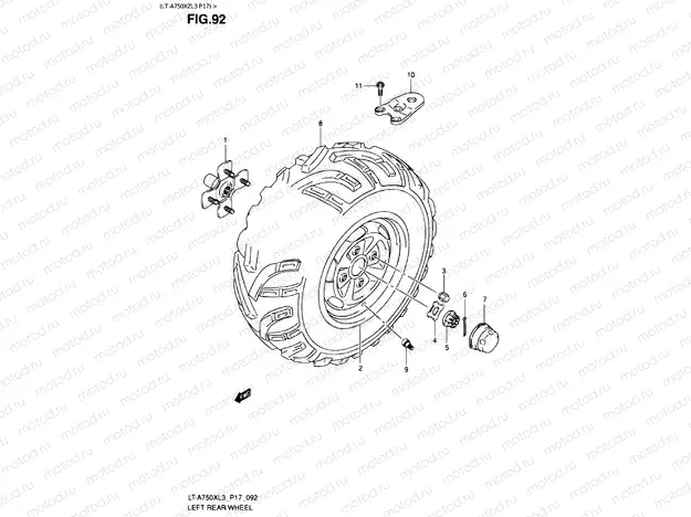 REAR LEFT WHEEL