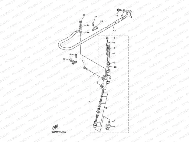 REAR MASTER CYLINDER