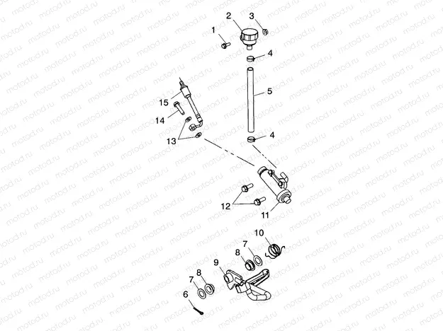 REAR MASTER CYLINDER/FOOT PEDAL - A04CH42AA/AE/AG (4986088608B06) | REAR MASTER CYLINDER/FOOT PEDAL - A04CH42AA/AE/AG (4986088608B06)