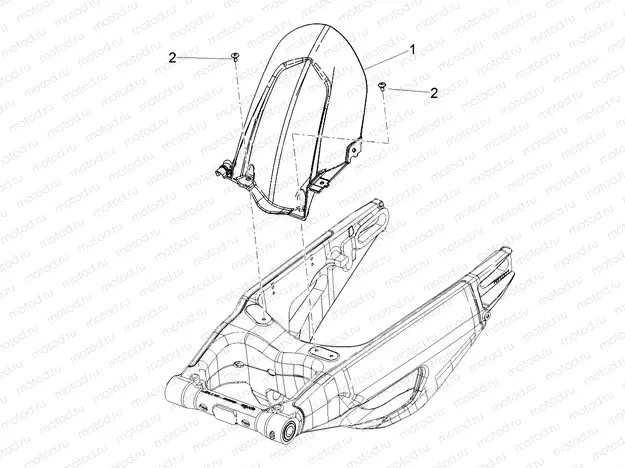 Rear mudguard