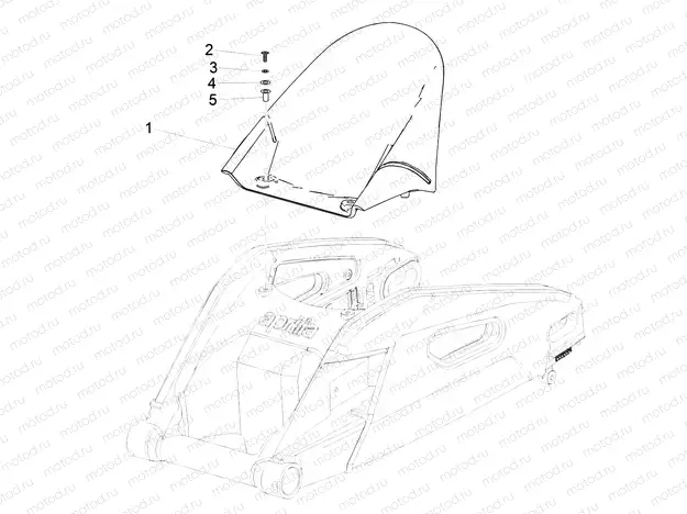 Rear mudguard