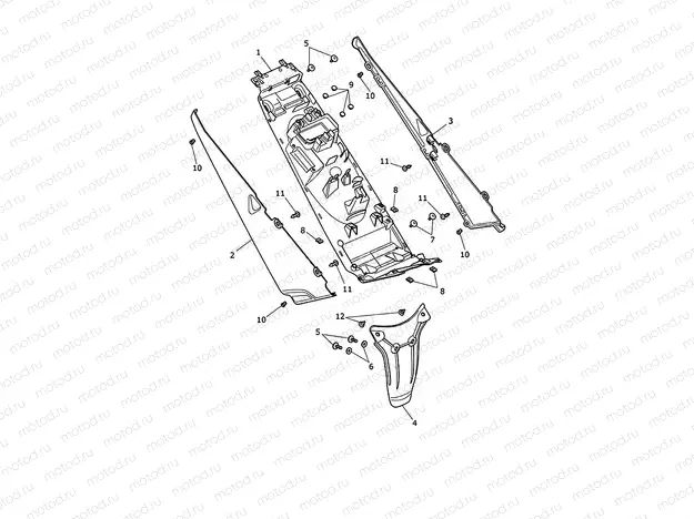 Rear mudguard