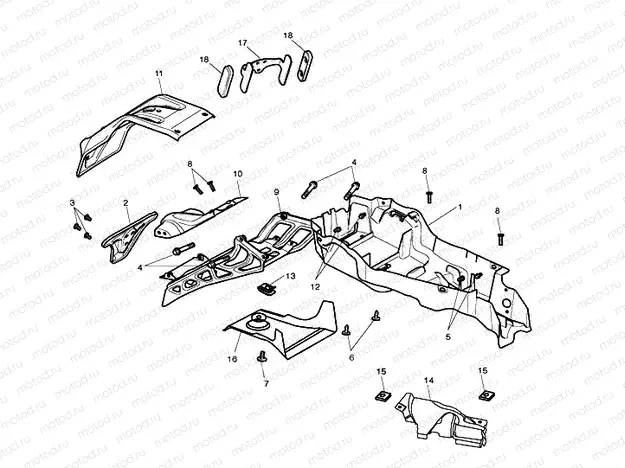 Rear Mudguard & Battery Box