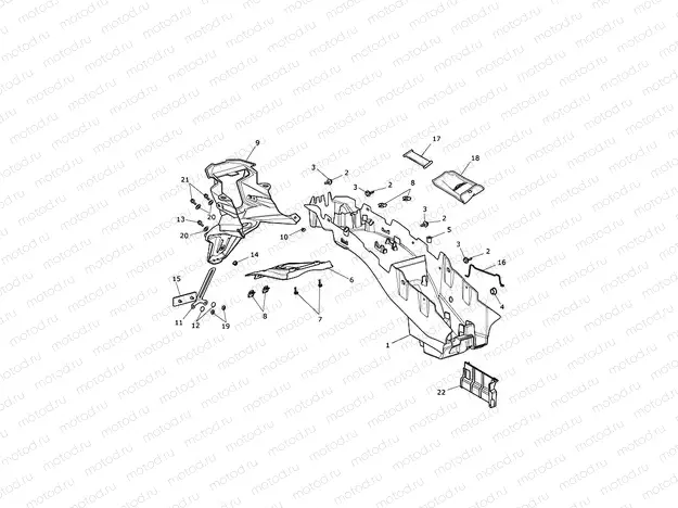 Rear Mudguard & Battery Box