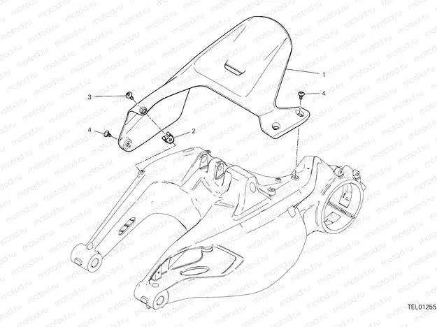 REAR MUDGUARD [MOD:DVL1260]