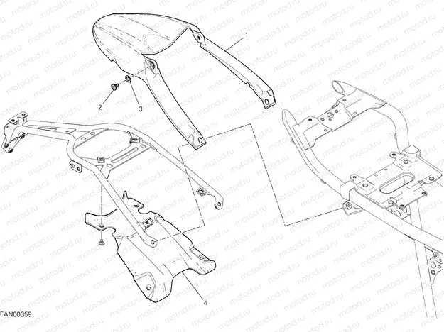 REAR MUDGUARD [MOD:SCR800DS]