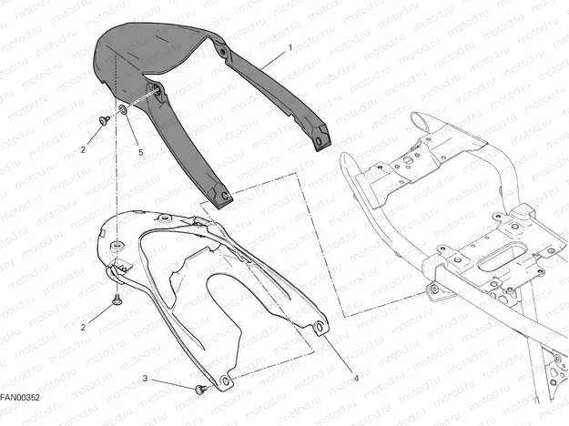 REAR MUDGUARD [MOD:SCR800UM]