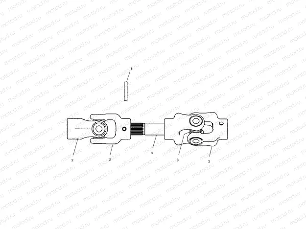 REAR PROP SHAFT - A02CH68AA/AB/AC/CA/CB (4966346634B05) | REAR PROP SHAFT - A02CH68AA/AB/AC/CA/CB (4966346634B05)