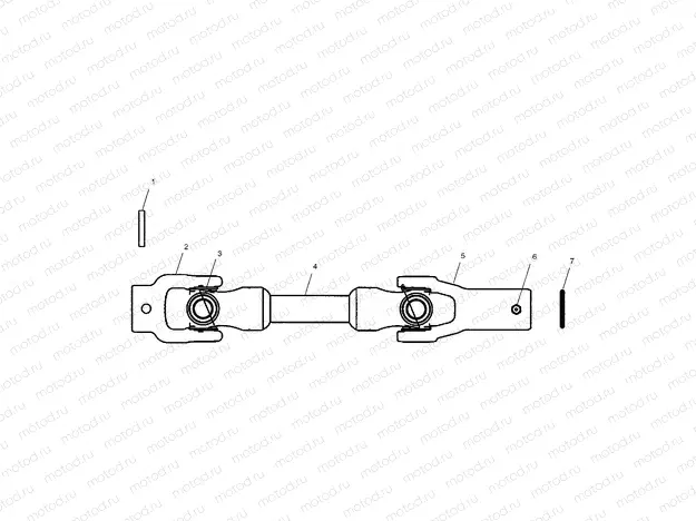 REAR PROP SHAFT - C11RB42AA/C11RD50AA/AB/C11RF50AA (4981898189B07) | REAR PROP SHAFT - C11RB42AA/C11RD50AA/AB/C11RF50AA (4981898189B07)
