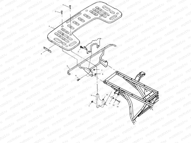 REAR RACK MOUNTING - A01CG38CA (4963916391A005) | REAR RACK MOUNTING - A01CG38CA (4963916391A005)