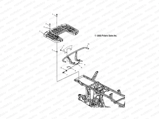 REAR RACK MOUNTING - A04CH68AK/AL/AN/AO (4987438743A06) | REAR RACK MOUNTING - A04CH68AK/AL/AN/AO (4987438743A06)