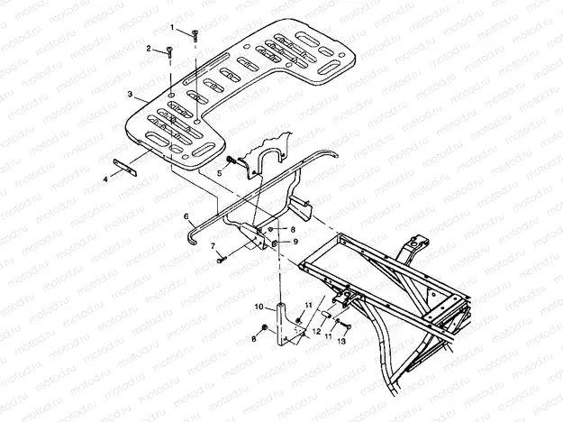 REAR RACK MOUNTING - A99CG38CA (4949634963A007) | REAR RACK MOUNTING - A99CG38CA (4949634963A007)