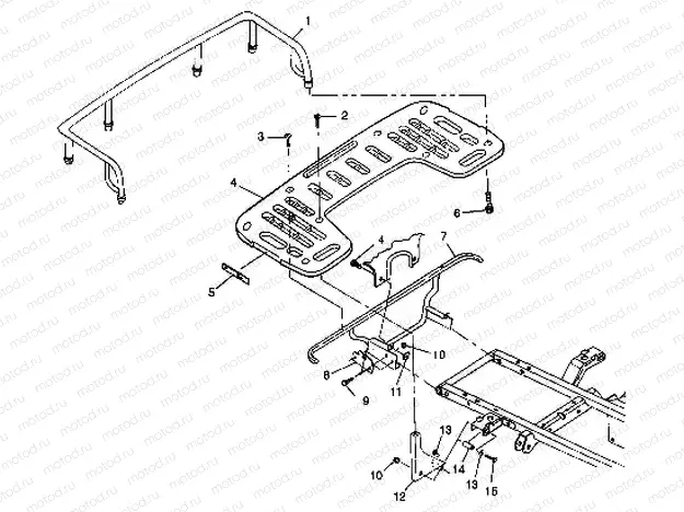 REAR RACK MOUNTING - A99CH33CB (4945964596a008) | REAR RACK MOUNTING - A99CH33CB (4945964596a008)
